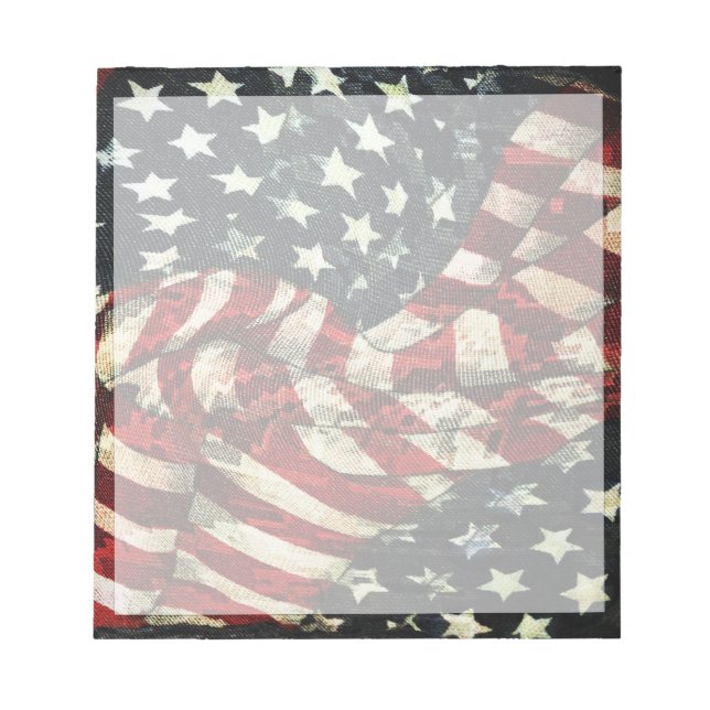 Bloc-note Drapeau américain-Camouflage par Shirley Taylor (Devant)