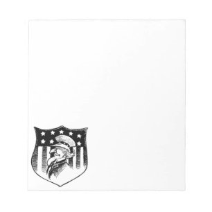 Bloc-note Drapeau américain et oncle Sam patriotique vintage