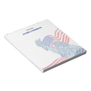 Bloc-note Drapeau américain personnalisé patriotique USA