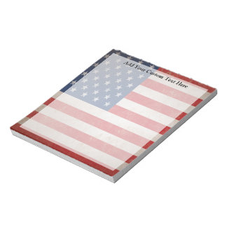 Bloc-note Drapeau américain vintage Grunge Conception patrio