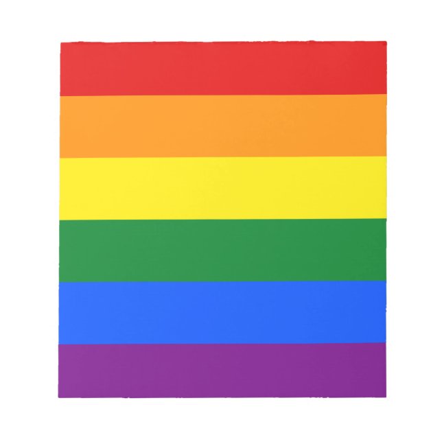 Bloc-note Drapeau arc-en-ciel (LGBT) (Devant)