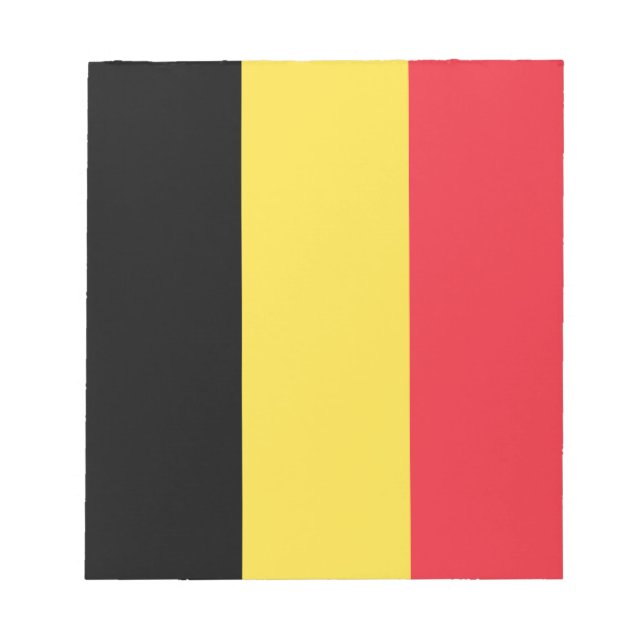Bloc-note Drapeau belge patriotique (Devant)