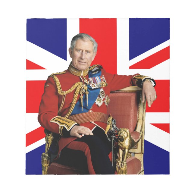 Bloc-note Drapeau britannique du roi Charles III (Devant)