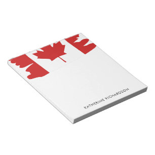 Bloc-note Drapeau canadien personnalisé