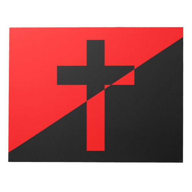 Bloc-note Drapeau Christian Socialism & Anarchism (Libératio (Devant)