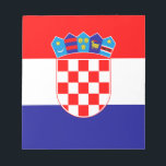Bloc-note Drapeau croate<br><div class="desc">Le drapeau national de la Croatie.</div>