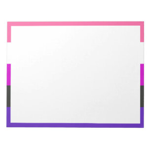 Bloc-note Drapeau de fierté genderfluid