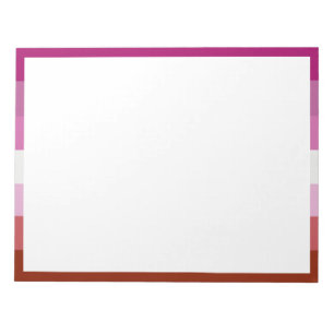 Bloc-note Drapeau de fierté lesbienne (Origine)