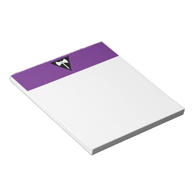 Bloc-note Drapeau de fierté lesbienne SlipperyJoe puissant s (Incliné)