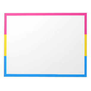 Bloc-note Drapeau de fierté pansexuelle