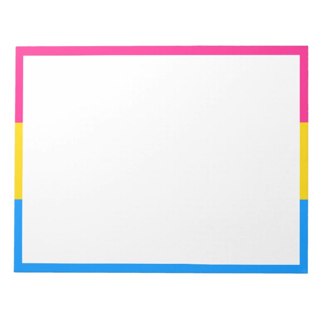 Bloc-note Drapeau de fierté pansexuelle (Devant)