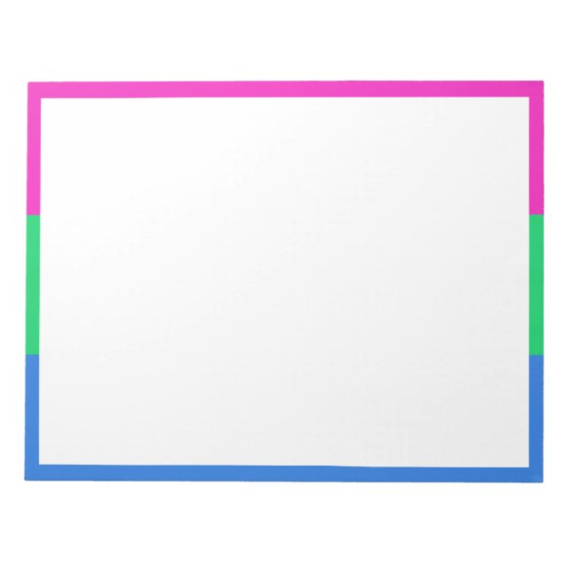 Bloc-note Drapeau de fierté polysexuelle (Devant)