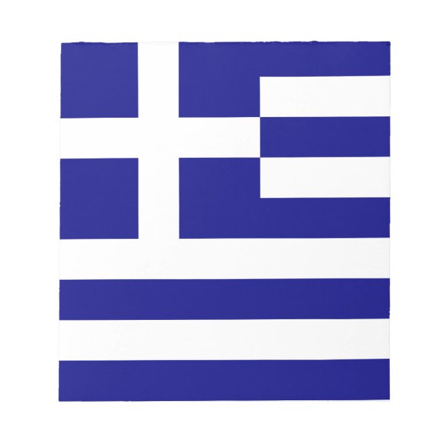 Bloc-note Drapeau de la Grèce (Devant)