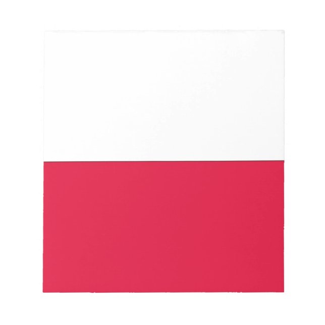 Bloc-note Drapeau de la Pologne (Devant)