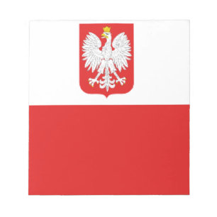 Bloc-note drapeau de la pologne