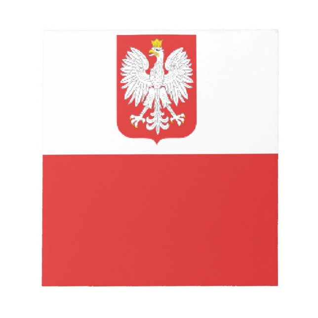 Bloc-note drapeau de la pologne (Devant)