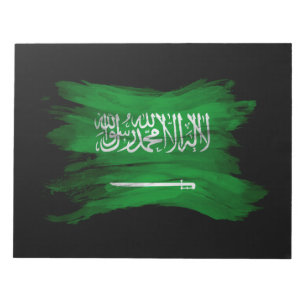 Bloc-note Drapeau de l'Arabie Saoudite bracelet, drapeau nat