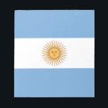 Bloc-note Drapeau de l'Argentine<br><div class="desc">Drapeau de l'Argentine - Bandera de la Argentina</div>
