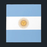 Bloc-note Drapeau de l'Argentine<br><div class="desc">Drapeau de l'Argentine - Bandera de la Argentina</div>