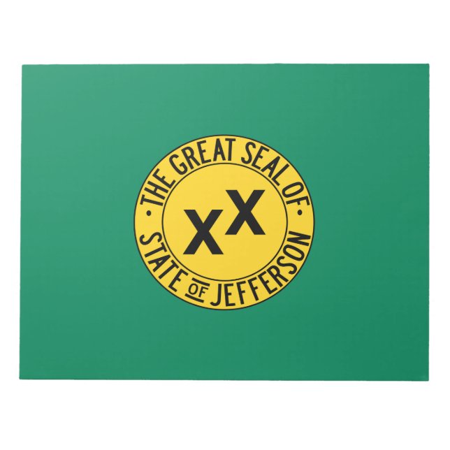 Bloc-note Drapeau de l'État américain proposé de Jefferson (Devant)