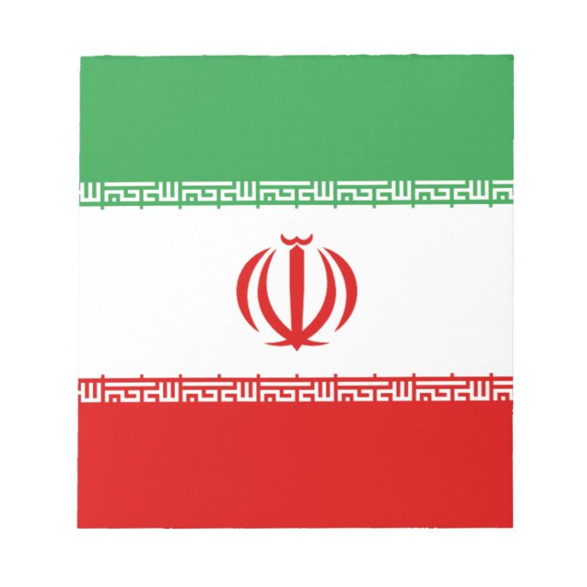 Bloc-note Drapeau de l'Iran (Devant)