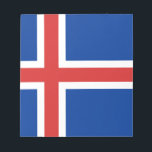 Bloc-note Drapeau de l'Islande<br><div class="desc">Drapeau de l'Islande - íslenski fáninn</div>