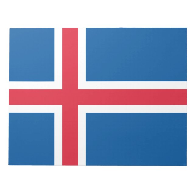 Bloc-note Drapeau de l'Islande (Devant)