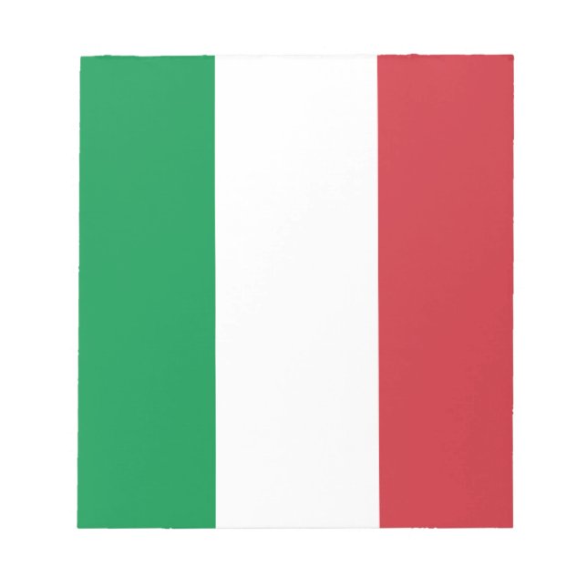 Bloc-note Drapeau de l'Italie (Devant)