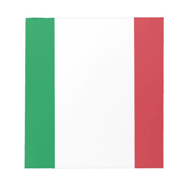 Bloc-note Drapeau de l'Italie (Devant)