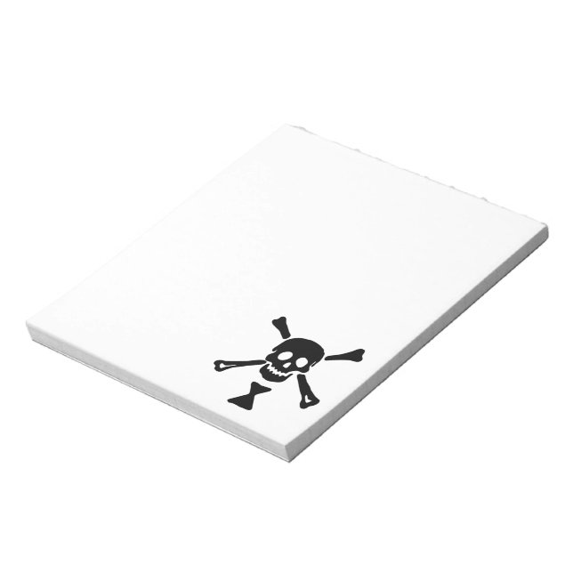 Bloc-note Drapeau de pirate d'Emanuel Wynne Jolly Roger (Tourné)