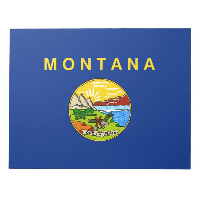 Bloc-note Drapeau d'État du Montana (Devant)