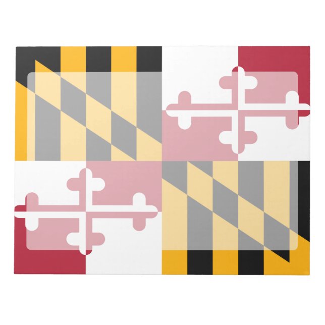 Bloc-note Drapeau d'état dynamique du Maryland (Devant)