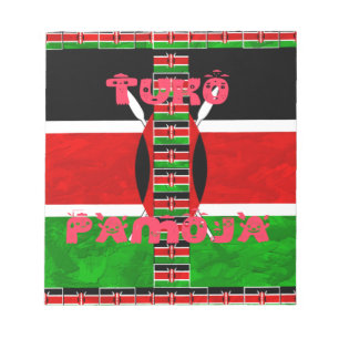Bloc-note Drapeau du Kenya : Tuko Pamoja - Conception d'art