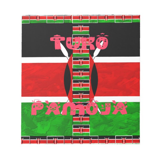 Bloc-note Drapeau du Kenya : Tuko Pamoja - Design d'art de l (Devant)