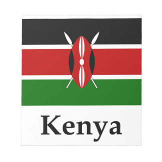 Bloc-note Drapeau Et Nom Du Kenya