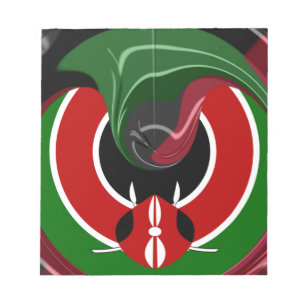 Bloc-note Drapeau Fluid Kenyan : Un design moderne