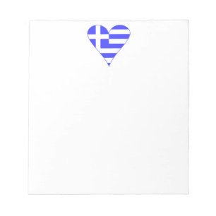 Bloc-note Drapeau Grec Heart Funky