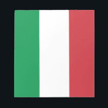Bloc-note Drapeau Italie<br><div class="desc">Le drapeau national de l'Italie.</div>