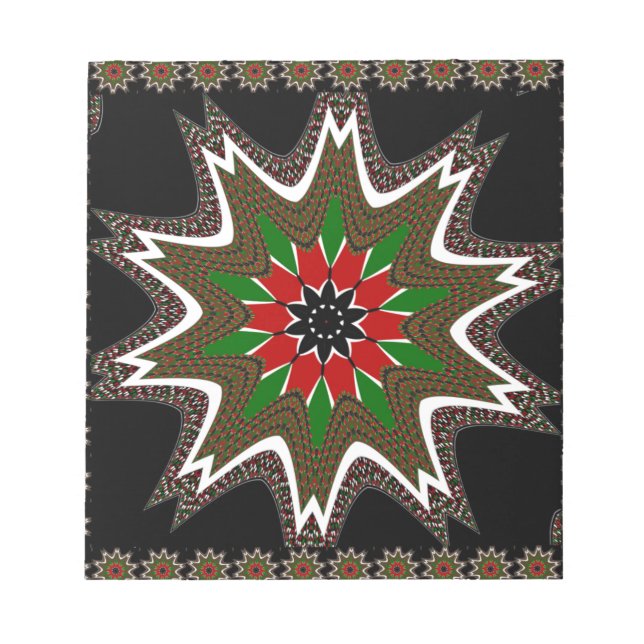 Bloc-note Drapeau kényan couleurs Art Imprimer/graphique (Devant)