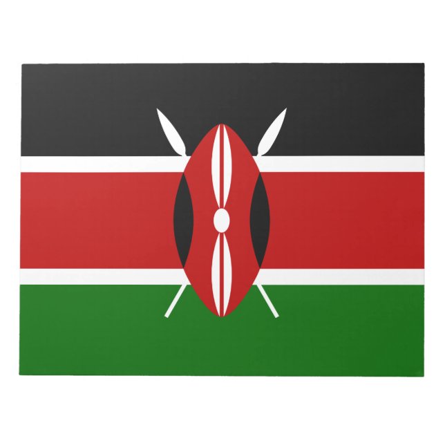 Bloc-note Drapeau kényan (Kenya) (Devant)