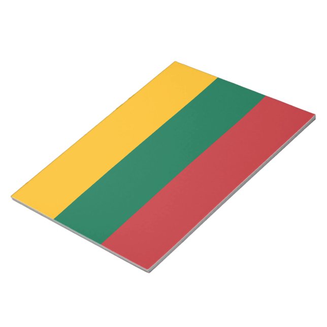 Bloc-note Drapeau lituanien (Incliné)