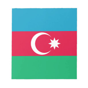 Bloc-note Drapeau patriotique azerbaïdjanais