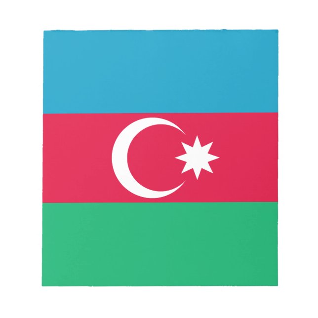 Bloc-note Drapeau patriotique azerbaïdjanais (Devant)