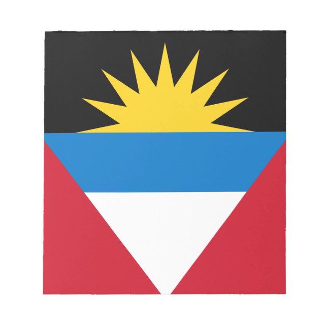 Bloc-note Drapeau patriotique d'Antigua-et-Barbuda (Devant)