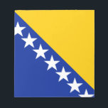 Bloc-note Drapeau patriotique de Bosnie-Herzégovine<br><div class="desc">Le drapeau national de Bosnie-Herzégovine.</div>