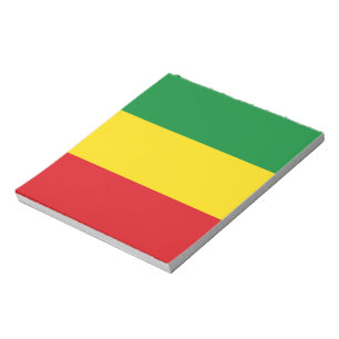Bloc-note Drapeau rastafarien Rasta Ethiopie