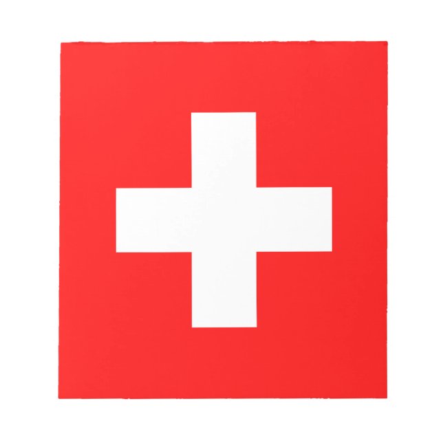 Bloc-note Drapeau suisse (Suisse) (Devant)