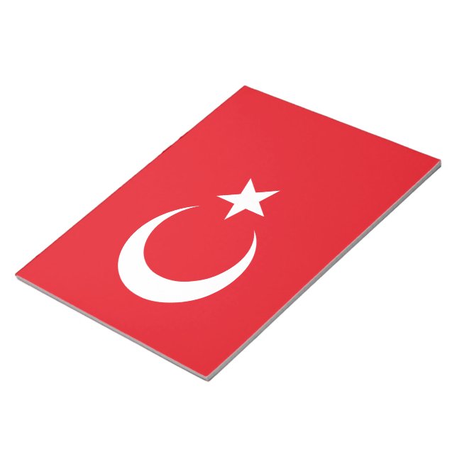 Bloc-note Drapeau turc (Turquie) (Incliné)