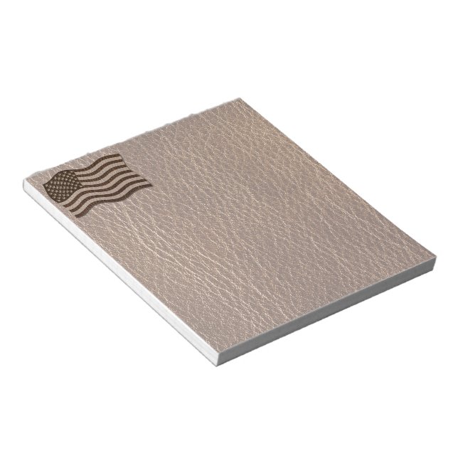 Bloc-note Drapeau USA en cuir (Incliné)