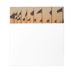 Bloc-note Drapeaux au coucher du soleil Patriotique américai